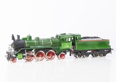 Lot 923 - A Gauge 1 battery-powered Russian Railways 2-6-2 Locomotive and Tender