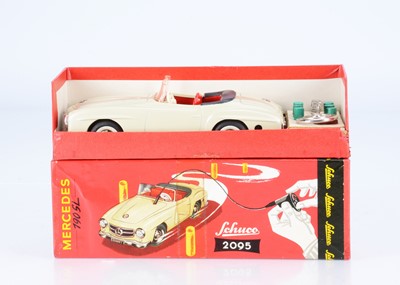 Lot 677 - A Schuco Tinplate Clockwork 2095 Mercedes-Benz 190SL