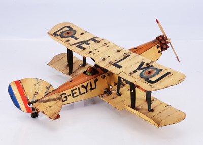 Lot 697 - Meccano Airplane Constructor Bi-Plane