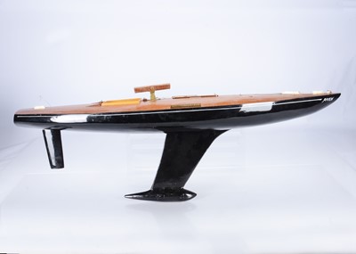 Lot 707 - Large scale Pond RC Racing Yacht with Nylet sails and mast