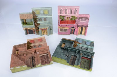 Lot 726 - Plaster 1/32 scale building facades probably by John Gittins Models, suitable for scenes from the Indian sub-Continent like the Delhi Durbar