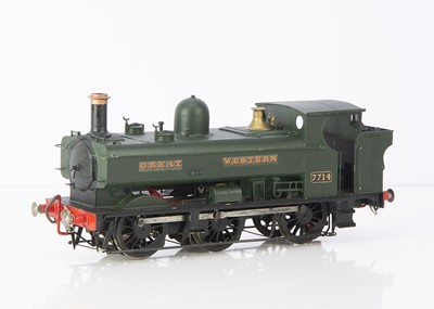 Lot 931 - A Gauge 1 battery-powered radio-controlled GWR 77xx class 0-6-0 Pannier Tank Locomotive