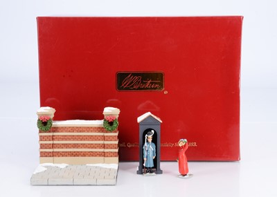 Lot 755 - William Britains Collectors Club Exclusive 2008 Christmas Set 50003C 'Under the Mistletoe' 54mm scale 4pce set