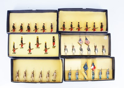 Lot 767 - Blenheim 6pce boxed sets of non-British troops comprising set B68 29th Bombay Infantry 1897 (18 inc 3 officers)