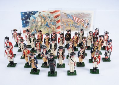 Lot 778 - Rare Blenheim Military Models 32 pce set The Battles of Trenton and Princeton from the American War of Independence