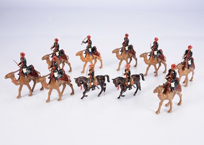 Lot 793 - Nostalgia loose 4pce mounted figures comprising 2 X set N174 Indian Army 25th Cavalry (Frontier Force) 1908