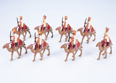 Lot 794 - Nostalgia loose 4pce mounted figures comprising 2 X set N135 Bikanir Camel Corps India 1897