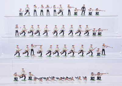 Lot 816 - Heyde 48mm size German Sailors in fighting poses comprising running (21)