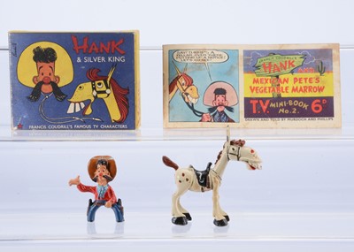 Lot 834 - Boxed rare large scale separate rider version of Sacul Hank & Silver King 'Francis Coudrill's Famous TV Character'