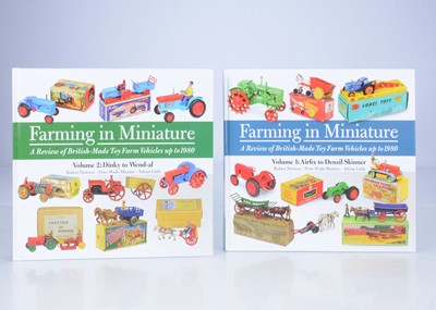 Lot 846 - Signed copies of Volumes 1 and 2 of the definitive reference book on British-made toy farm vehicles 'Farming in Miniature'