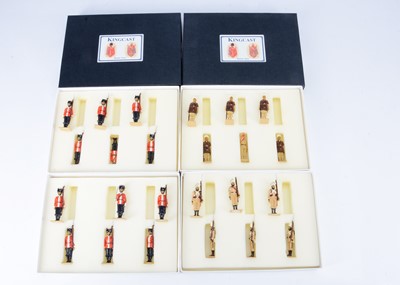 Lot 860 - Kingcast 6pce sets British Indian Army boxed sets BI9 the 2nd Punjab Infantry Sergeant & Sepoys