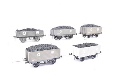 Lot 1018 - Five Northern Fine Scale kitbuilt Gauge 1 GWR grey open wagons