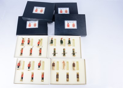 Lot 861 - Kingcast 6pce sets British Indian Army boxed sets BI18 7th Bombay Infantry (Pioneers)