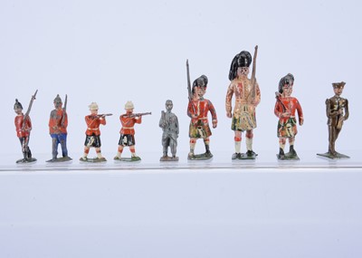 Lot 886 - Various Reka marching soldiers comprising very rare Regimental Bandsman of the British Army in khaki dated MARCH 2 / 21