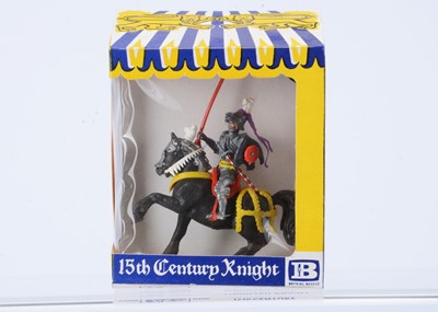 Lot 902 - Britains Herald plastic boxed 15th Century Mounted Knight no. 1450 With Standard