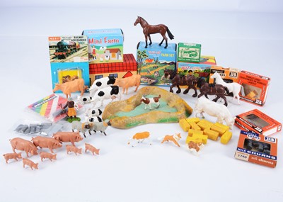 Lot 912 - Britains Herald plastic farm comprising boxed Vehicle Load sets 1740 Churns, and 1741 Sacks in original individual boxes (1 of each)