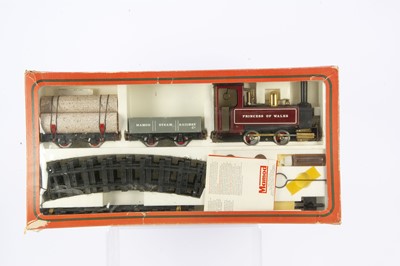 Lot 1047 - A Mamod 0 Gauge Live Steam RS4 'Princess' Goods Train Set