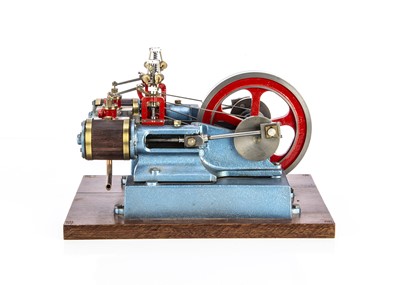 Lot 1049 - A Twin-cylinder Horizontal Engine by unknown maker