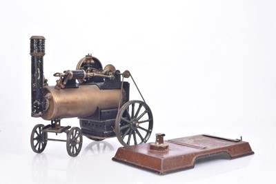 Lot 1080 - A Märklin live steam 'Transformable' Locomobile/Stationary Engine