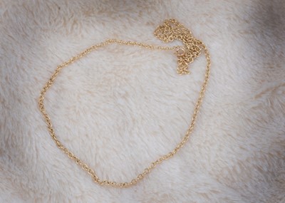 Lot 168 - A 9ct gold chain