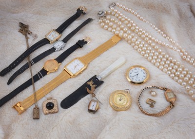 Lot 225 - Two simulated pearl earrings