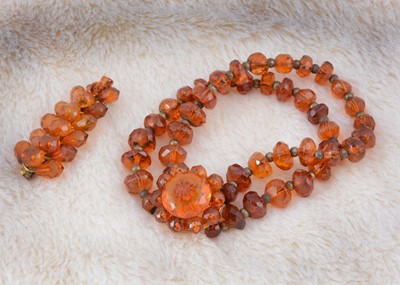 Lot 243 - A Baltic amber fern brooch