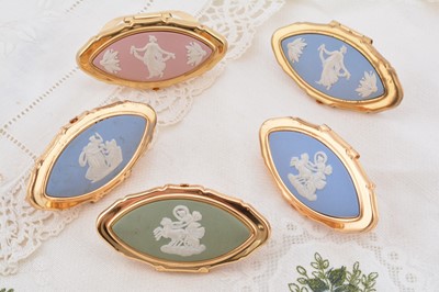 Lot 310 - Five Stratton lipstick compacts