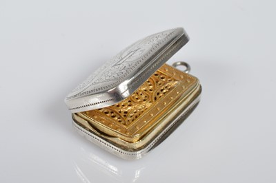 Lot 348 - A late George III silver vinaigrette by Matthew Linwood