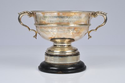 Lot 364 - A George V and later silver presentation trophy cup on stand