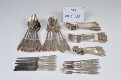 Lot 369 - An early 20th century German canteen of cutlery