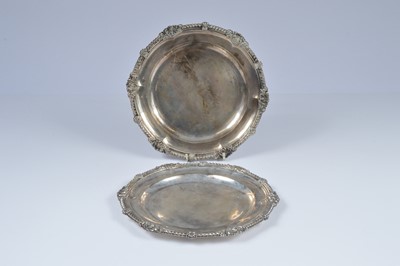 Lot 380 - A pair of good quality Victorian silver trays by Walter & John Barnard