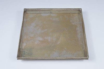 Lot 382 - An early 20th century Continental square tray