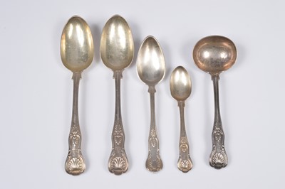 Lot 416 - Five silver items of cutlery