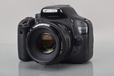 Lot 9 - A Canon EOS 550D DSLR Camera
