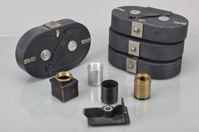 Lot 32 - Four 35mm 200 ft film magazines