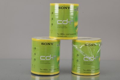 Lot 46 - Three Packs of x100 Sony CDR-R 700MB 80min Blank Disc