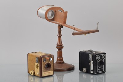 Lot 54 - A Wood & Aluminium Stereo Card Viewer