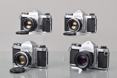 Lot 64 - Four Honeywell Pentax SLR Cameras