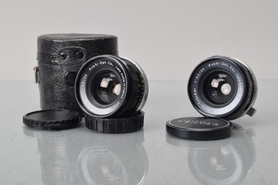Lot 70 - Two Asahi Auto Takumar 35mm f/3.5 Wide Angle Lenses