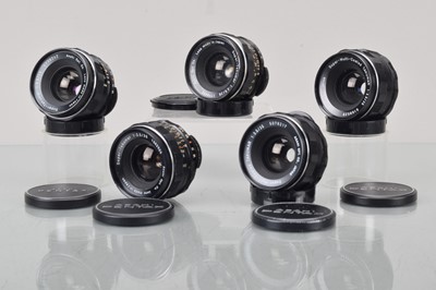 Lot 75 - Five Asahi Takumar 35mm f/3.5 Lenses