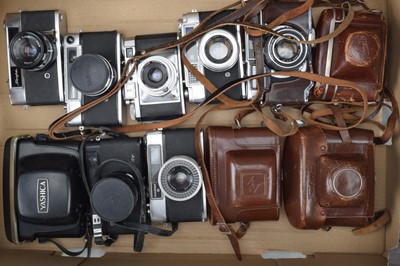 Lot 197 - A Tray of Rangefinder Cameras