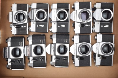 Lot 212 - A Tray of Eastern Bloc SLR Camera Bodies