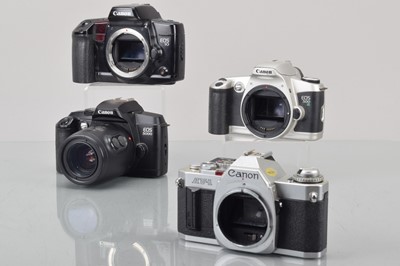 Lot 218 - Four Canon SLR Cameras