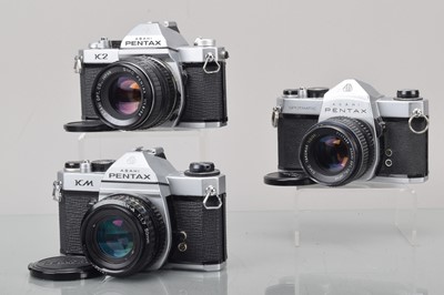 Lot 249 - Three Pentax SLR Cameras