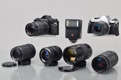 Lot 250 - Two Pentax SLR Cameras