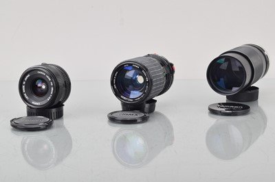 Lot 261 - A Canon FD and FD Mount Lenses