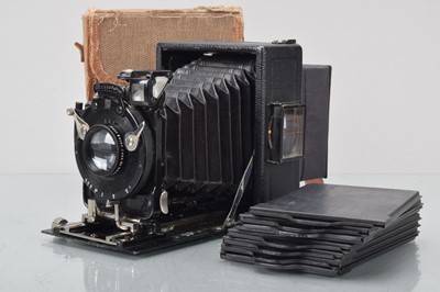 Lot 302 - An Ernemann Heag II Ser. II 6.5x9cm Folding Plate Camera
