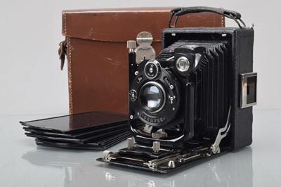 Lot 315 - An Ernemann Heag VII 8x10.5cm Folding Plate Camera