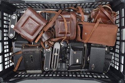 Lot 318 - A Tray of Folding Cameras