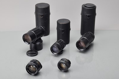 Lot 353 - Five Asahi Takumar Lenses
